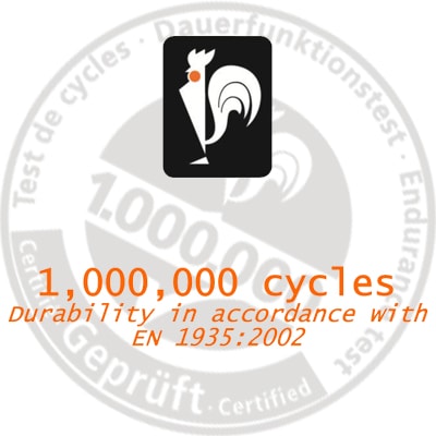 Certifikát závesov Dr.Hahn na 1 milión otvorení