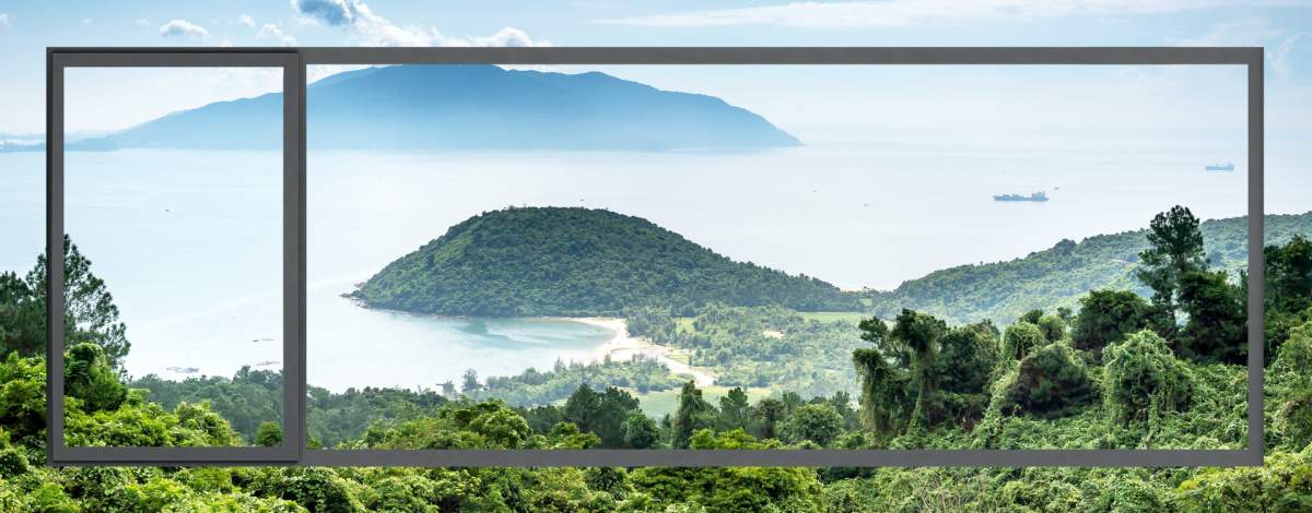 Výhľad z okna WICONA WICLINE 75 MAX