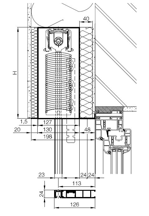 Rez - Samonosné vonkajšie žalúzie