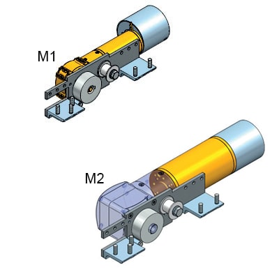 Automatizované ovládanie - Motor M1/M2