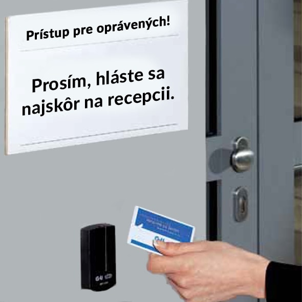 Prístup pre oprávených! Prosím, hláste sa najskôr na recepcii.